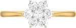 WearYourShine by PCJ The Melina Gold Diamond 18 K Ring
