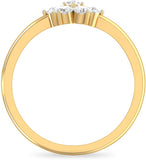 WearYourShine by PCJ The Melina Gold Diamond 18 K Ring