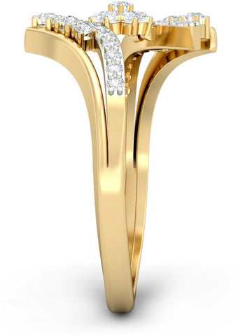 WearYourShine by PCJ The Maryse Diamond Gold Diamond Yellow Gold 18 K Ring