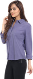 Orange Plum Women's Solid Casual Shirt