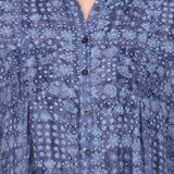 Orange Plum Women's Floral Print Casual Shirt