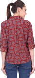 Orange Plum Women's Printed Casual Shirt