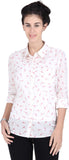 Orange Plum Women's Printed Casual Shirt