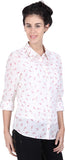 Orange Plum Women's Printed Casual Shirt
