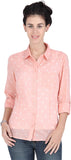Orange Plum Women's Printed Casual Shirt