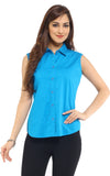 Orange Plum Women's Solid Casual Shirt