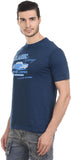Orange Plum Printed Men's Round Neck T-Shirt