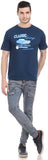 Orange Plum Printed Men's Round Neck T-Shirt