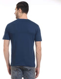 Orange Plum Printed Men's Round Neck T-Shirt