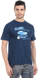 Orange Plum Printed Men's Round Neck T-Shirt