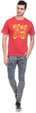 Orange Plum Printed Men's Round Neck T-Shirt