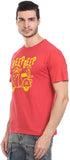 Orange Plum Printed Men's Round Neck T-Shirt