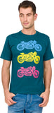 Orange Plum Printed Men's Round Neck T-Shirt