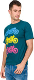 Orange Plum Printed Men's Round Neck T-Shirt