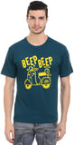 Orange Plum Printed Men's Round Neck T-Shirt