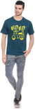 Orange Plum Printed Men's Round Neck T-Shirt