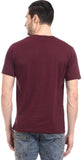 Orange Plum Printed Men's Round Neck T-Shirt