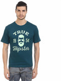 Orange Plum Printed Men's Round Neck T-Shirt
