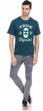 Orange Plum Printed Men's Round Neck T-Shirt