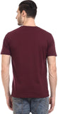 Orange Plum Printed Men's Round Neck T-Shirt