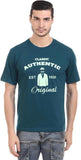 Orange Plum Printed Men's Round Neck T-Shirt
