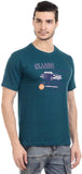 Orange Plum Printed Men's Round Neck T-Shirt