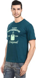 Orange Plum Printed Men's Round Neck T-Shirt