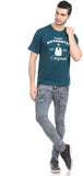 Orange Plum Printed Men's Round Neck T-Shirt