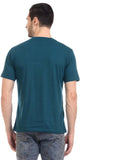 Orange Plum Printed Men's Round Neck T-Shirt