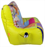 ORKA Printed Leatherette XXL Chair Kid Bean Bag