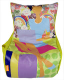 ORKA Printed Leatherette XXL Chair Kid Bean Bag