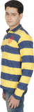 OuttaSkin Striped Men's Polo Neck T-Shirt