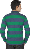 OuttaSkin Striped Men's Polo Neck T-Shirt