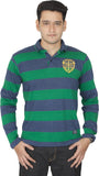 OuttaSkin Striped Men's Polo Neck T-Shirt