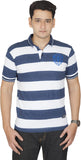 Outtaskin Striped Men's Polo Neck T-Shirt