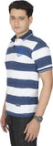 Outtaskin Striped Men's Polo Neck T-Shirt