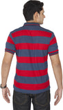 Outtaskin Striped Men's Polo Neck T-Shirt