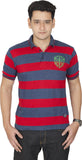 Outtaskin Striped Men's Polo Neck T-Shirt