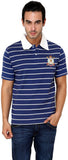 Okane Striped Men's Polo Neck T-Shirt