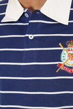 Okane Striped Men's Polo Neck T-Shirt