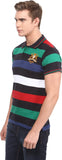 Okane Striped Men's Polo Neck T-Shirt