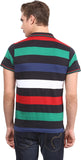 Okane Striped Men's Polo Neck T-Shirt