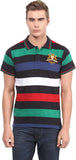 Okane Striped Men's Polo Neck T-Shirt