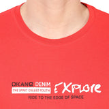 Okane Solid Men's Round Neck T-Shirt