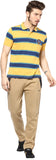 Okane Self Design Men's Polo Neck T-Shirt