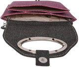 MOOI-ZAK Girls, Women Purple, Black PU Sling Bag