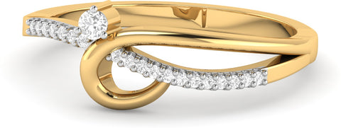 WearYourShine by PCJ The Dawnetta Gold Diamond 18 K Ring
