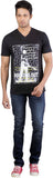 Oviyon Printed Men's V-neck T-Shirt