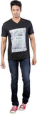 Oviyon Printed Men's V-neck T-Shirt