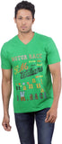 Oviyon Printed Men's V-neck T-Shirt